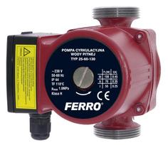 elektrinis vandens siurblys - Ferro Cirkuliacinis siurblys 25-60-130, 100 W - 1 nuotrauka