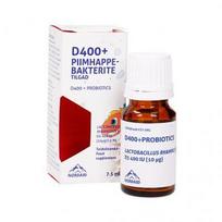NORDAID D400 + pieno rūgšties bakterijos, lašai, 7.5 ml