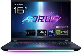 5080 rtx aorus - Gigabyte AORUS Master 16 AM6H BYHC5DEE65SP, 16", 240Hz OLED, Intel Core Ultra 9 275HX, 32 GB, 2 TB, NVIDIA GeForce RTX 5080, Juodas (Black) - 1 nuotrauka