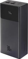 power bank baseus - Baseus Star-Lord 30000mAh, USB, USB-C, 22.5W (black) - 1 nuotrauka