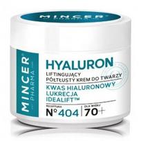 Mincer Pharma Hyaluron Lifting Face Cream 70+ No.404 pusiau riebus pakeliantis veido kremas - 50 ml.