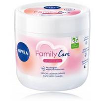 Nivea Family Care Cream drėkinantis kremas jautriai veido, kūno ir rankų odai - 450 ml.