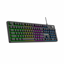 gaming keyboard - Wozinsky WKG-200 RGB Membraninė Klaviatūra Žaidimams su Ratuku - Juodas (Black) - 1 nuotrauka