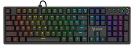 silent keyboard - SAVIO STYX Mechaninė Klaviatūra Outemu Peach Silent, Hot Swap, RGB - 1 nuotrauka