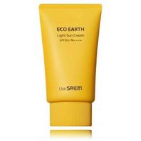 The Saem Eco Earth Light Sun Cream SPF50+ veido kremas nuo saulės - 50 g.