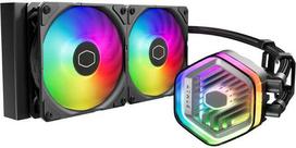 ausintuvai cooler master - Cooler Master MasterLiquid 240 Atmos ARGB Juodas (Black) Procesoriaus Vandens Aušintuvas - 1 nuotrauka