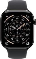 l cell - Apple Watch Series 11 GPS + Cellular 46mm Slate Titanium (Titano) su Juodas (Black) Sport Band - M/L - 4 nuotrauka