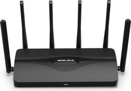 wi fi 7 routeris - Mercusys BE9300 Tri-Band Wi-Fi 7 Juodas (Black) - 1 nuotrauka