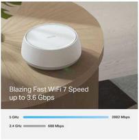 wi fi 7 routeris - TP-Link Deco BE22 (1-PACK) Wi-Fi 7 Mesh sistema, balta (White) - 1 nuotrauka