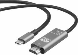 RoGer USB-C į HDMI 4K@60Hz 1.8m Juodas (Black)