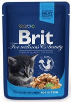 ermitazas maisai - BRIT Premium Cat Kitten kurczak saszetka 100g - 1 nuotrauka