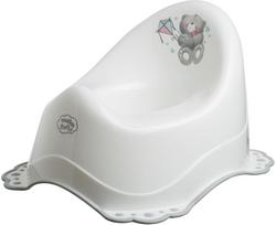 balta meska - Naktipuodis Maltex Bear, baltas/pilkas - 1 nuotrauka