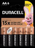 Duracell baterija AA/MN1500 6 vnt.