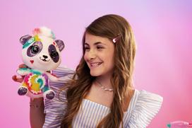 airbrush - Canal Toys Airbrush Plush Panda, įvairių spalvų, 25 cm - 5 nuotrauka