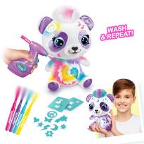airbrush - Canal Toys Airbrush Plush Panda, įvairių spalvų, 25 cm - 10 nuotrauka