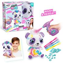 airbrush - Canal Toys Airbrush Plush Panda, įvairių spalvų, 25 cm - 13 nuotrauka