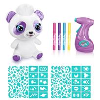 airbrush - Canal Toys Airbrush Plush Panda, įvairių spalvų, 25 cm - 17 nuotrauka