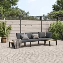aliuminio lauko baldai - Sodo baldų komplektas VLX 13 Piece Garden Lounge Set with Cushions 44448 - 1 nuotrauka