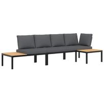 aliuminio lauko baldai - Sodo baldų komplektas VLX 13 Piece Garden Lounge Set with Cushions 44448 - 8 nuotrauka