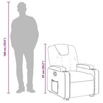 kreslas recliner - Fotelis VLX Reclining 289684, rudas, 98 cm x 72 cm x 98 cm - 2 nuotrauka