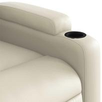 atlosiami foteliai - Fotelis VLX Reclining 289683, kreminės spalvos, 98 cm x 72 cm x 98 cm - 5 nuotrauka