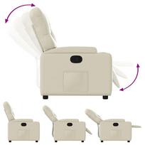 atlosiami foteliai - Fotelis VLX Reclining 289683, kreminės spalvos, 98 cm x 72 cm x 98 cm - 9 nuotrauka