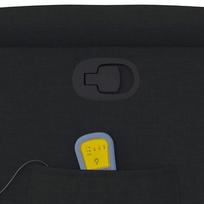 fotelis kreslas masazinis - Fotelis vidaXL Atlošiamas masažinis krėslas, juodas (Black) - 4 nuotrauka