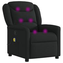fotelis kreslas masazinis - Fotelis vidaXL Atlošiamas masažinis krėslas, juodas (Black) - 9 nuotrauka