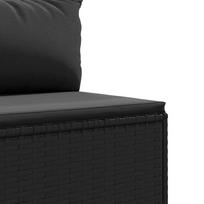 lauko baldai 7 vietos - Lauko baldų komplektas VLX Garden Lounge Set 3094412, juodas/kreminės spalvos, 7 vietų - 7 nuotrauka