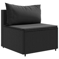 lauko baldai 7 vietos - Lauko baldų komplektas VLX Garden Lounge Set 3094412, juodas/kreminės spalvos, 7 vietų - 10 nuotrauka