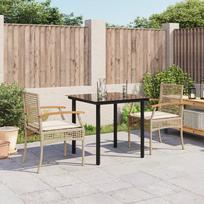 Lauko baldų komplektas VLX 3 Piece Garden Lounge Set with Cushions 310217