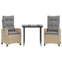 smelis - Lauko baldų komplektas VLX 3 Piece Garden Lounge Set with Cushions 310217 - 11 nuotrauka