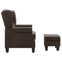 fotelio pakojis - Fotelis VLX Fabric Upholstery 246985, rudas, 66 cm x 73 cm x 77 cm - 7 nuotrauka