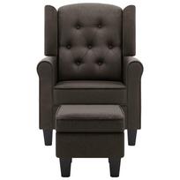 fotelio pakojis - Fotelis VLX Fabric Upholstery 246985, rudas, 66 cm x 73 cm x 77 cm - 8 nuotrauka