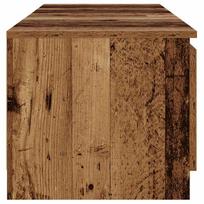 seni televizoriau - vidaXL TV staliukas su LED apšvietimu, sena mediena (Old Wood) - 7 nuotrauka