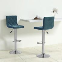 baro kedes taburete - Baro kėdė VLX Bar Stools, mėlyna, 2 vnt. - 1 nuotrauka