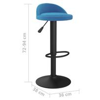 baro kedes taburete - Baro kėdė VLX Bar Stools, mėlyna, 2 vnt. - 2 nuotrauka