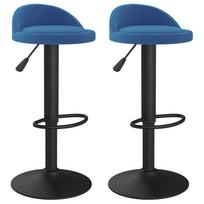 baro kedes taburete - Baro kėdė VLX Bar Stools, mėlyna, 2 vnt. - 4 nuotrauka