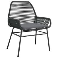 lauko baldai 4 vietu - Lauko baldų komplektas VLX 5 Piece Outdoor Dining Set 46175, juodas, 4 vietų - 8 nuotrauka
