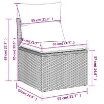 lauko baldai 7 vietos - Lauko baldų komplektas VLX 5 Piece 318578 318578, juodas, 1-7 vietų - 5 nuotrauka