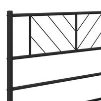miegamojo lovos rem - vidaXL Metalinis lovos rėmas su galvūgaliu, juodas (Black), 100x200 cm - 3 nuotrauka