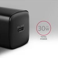 charger pps - AXAGON ACU-PD30 wall charger 1x QC3.0/AFC/FCP/PD type-C, 30W, black - 9 nuotrauka