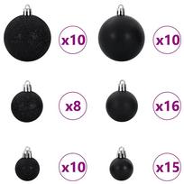 dirbtine eglute su led - Dirbtinė Kalėdų eglutė vidaXL, 210 cm, su 300 LED, PVC - 9 nuotrauka