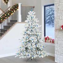 Dirbtinė Sulankstoma Kalėdų Eglutė su 300 LED Balta 240 cm PVC - Atgauk 20%