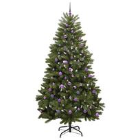 dirbtine eglute su led - vidaXL Dirbtinė Kalėdų eglutė su 300 LED, 240 cm, Žalia (Green) - 10 nuotrauka