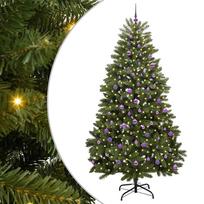 dirbtine eglute su led - vidaXL Dirbtinė Kalėdų eglutė su 300 LED, 240 cm, Žalia (Green) - 11 nuotrauka