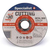 metalo pjovimo diskai lytagra - SPECIALIST+ Metalo pjovimo diskas 125x1x22 mm 10 vnt. - 1 nuotrauka