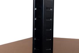 lentynos stelaz - Kampinė sandėliavimo lentyna 4IQ, 180 x 70 x 70 cm, Juoda (Black), 175 kg - 3 nuotrauka