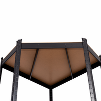 lentynos stelaz - Kampinė sandėliavimo lentyna 4IQ, 180 x 70 x 70 cm, Juoda (Black), 175 kg - 6 nuotrauka