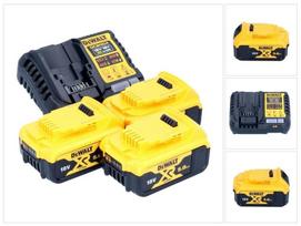 dewalt ikroviklis - DeWALT DCB1104P3-QW, Įkroviklis + 3x5,0 Ah, 12 V / 18 V - 1 nuotrauka